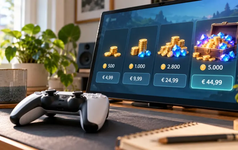 Spelcontroller voor een scherm met virtuele munten en prijzen in euro's